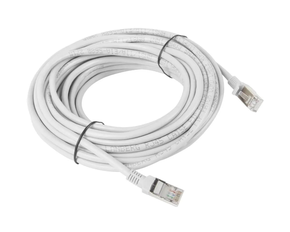 Cablu Patch Cord FTP Cat6 SPACER alb 15 metri cupru-aluminiu