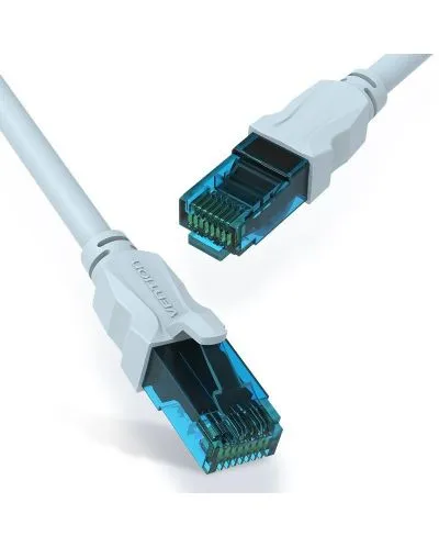Cablu UTP Cat. 5e 20 metri albastru cu conectori RJ-45