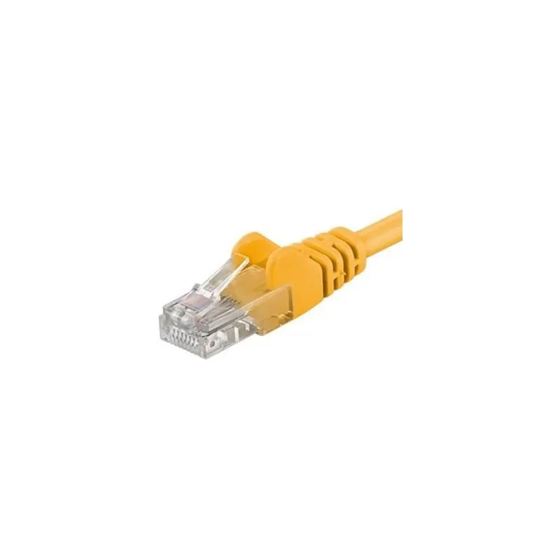 Patchcord UTP Cat.6 galben 1,5m cu conectori RJ45