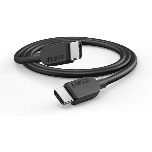 Cablu HDMI 8K Anker 1.8m negru, conector HDMI tip T pe ambele capete