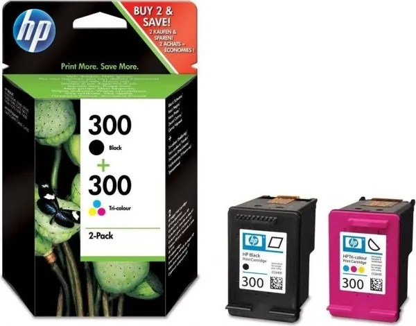 Cartuse HP 300 CMYK Original set complet cu timbru verde