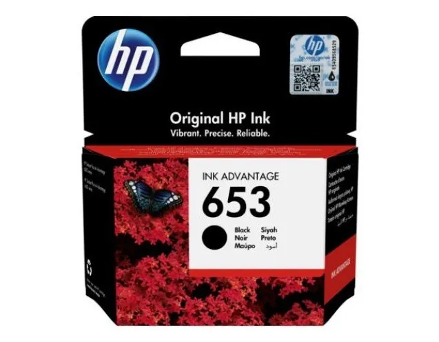 Cartus cerneala original HP 653 negru pentru imprimanta DJ 6075 6475