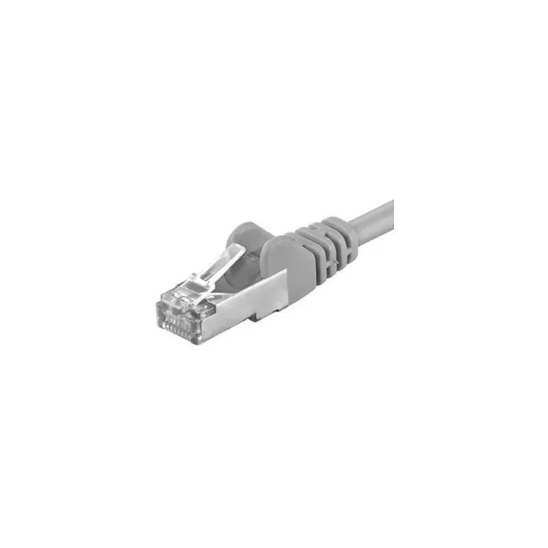 Cablu patchcord Cat.6A STP 1m gri EMTEX cu conectori RJ45