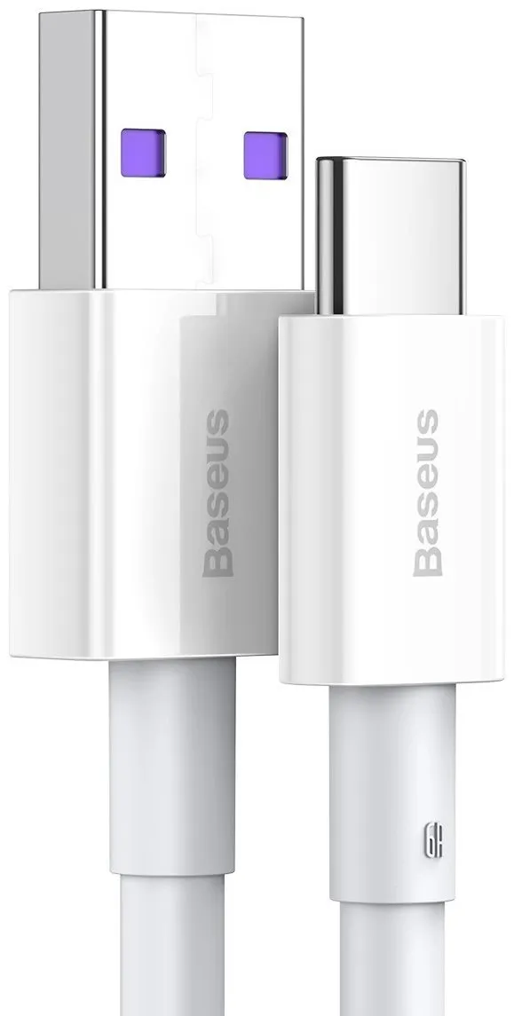Cablu USB Type-C Baseus Superior 66W alb 2 metri