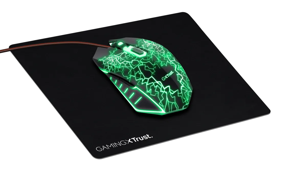 Mous gaming Trust GXT 783X Izza cu mousepad inclus
