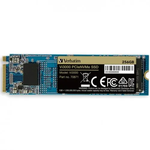 SSD NVMe Verbatim Vi3000 256GB PCIe M.2