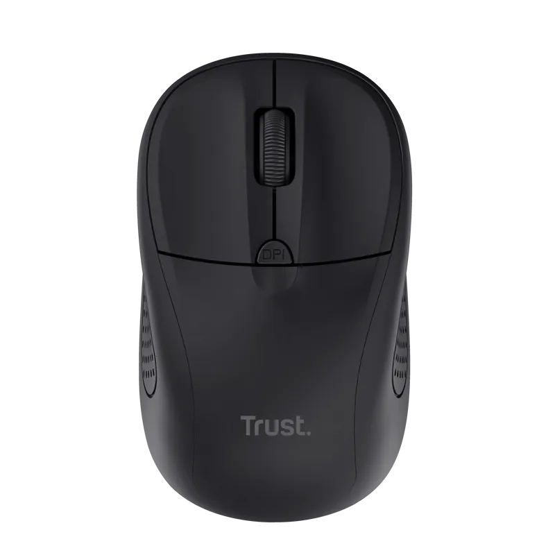 Mouse wireless Trust 1600 DPI negru cu design ergonomic
