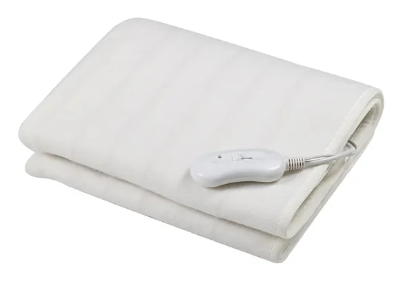 Pătură electrică Esperanza albă 150x80cm cu material satin premium