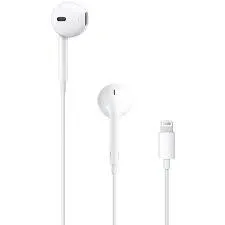 Căști Apple EarPods albe cu fir și microfon integrat
