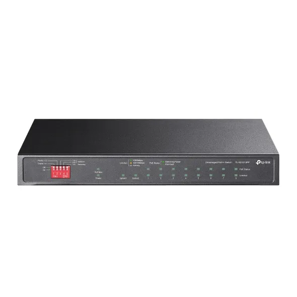 Switch TP-Link 10 porturi Gigabit cu 8 porturi PoE+ carcasă metal