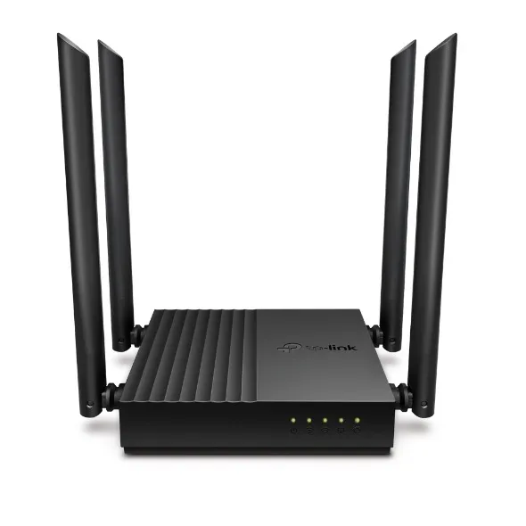 Router TP-Link Archer C64 AC1200 cu 4 antene externe și porturi Gigabit