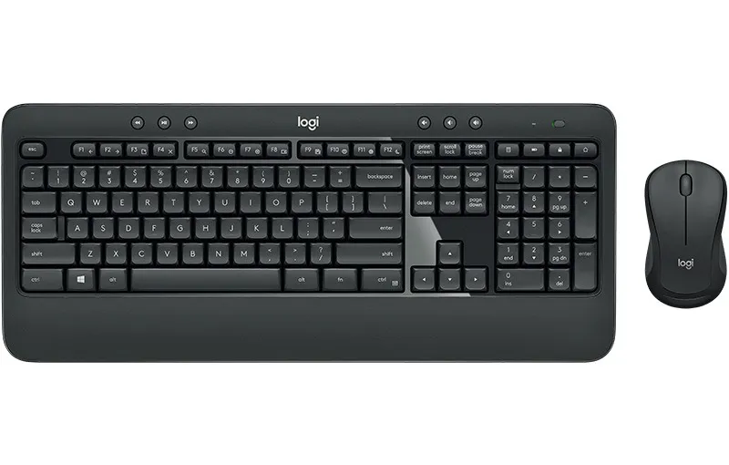 Set wireless Logitech MK540 cu tastatură și mouse negru