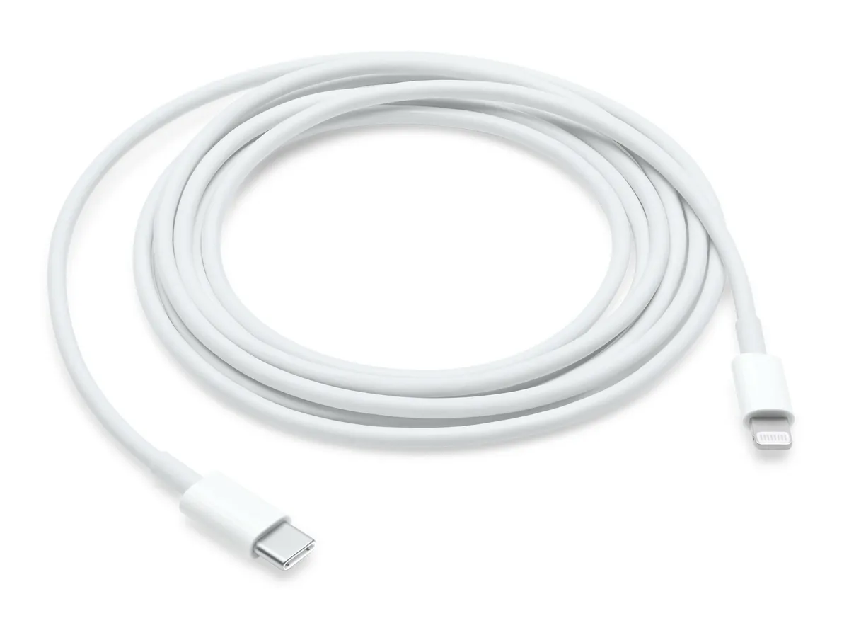Cablu Apple USB-C Lightning alb 2 metri, Power Delivery 100W, model MW2R3