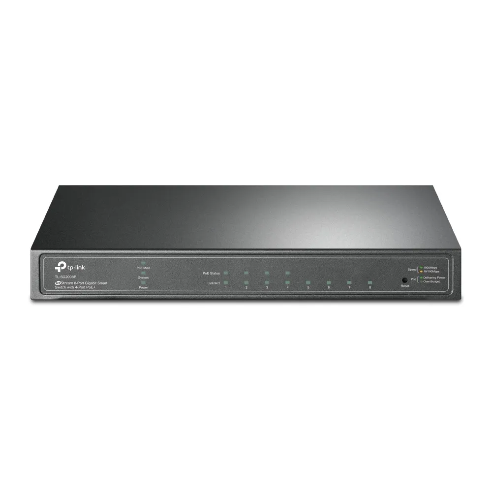 Switch PoE TP-Link TL-SG2008P 8 porturi Gigabit carcasă metalică