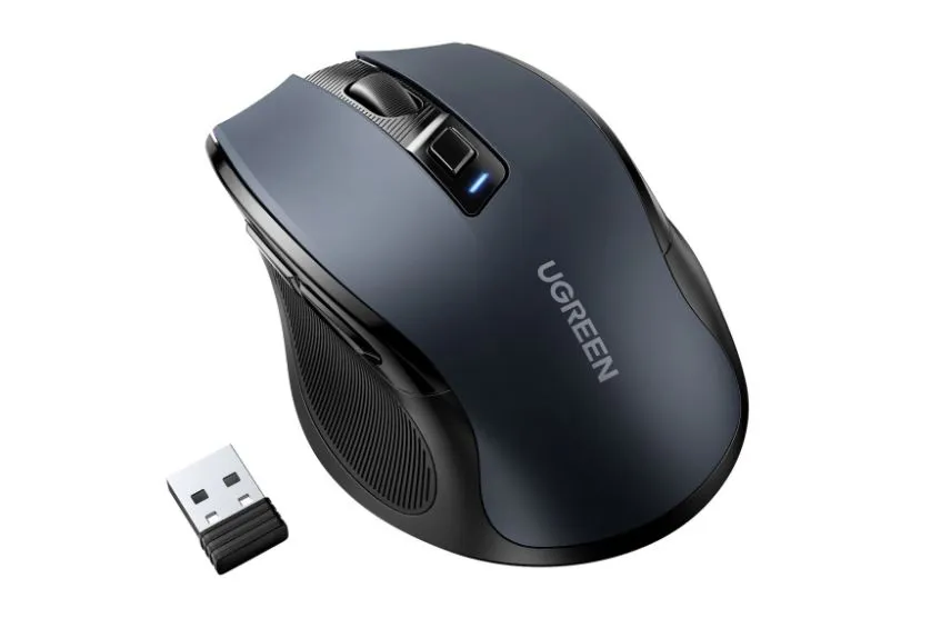 Mouse wireless Ugreen MU006 negru cu receptor 2.4GHz