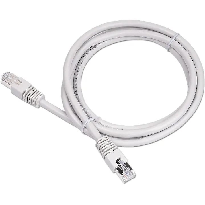 Cablu Patch Cord FTP Cat6 SPACER 2m alb cu conectori RJ45