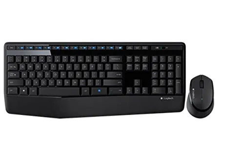 Set wireless Logitech MK345 cu tastatură și mouse negru