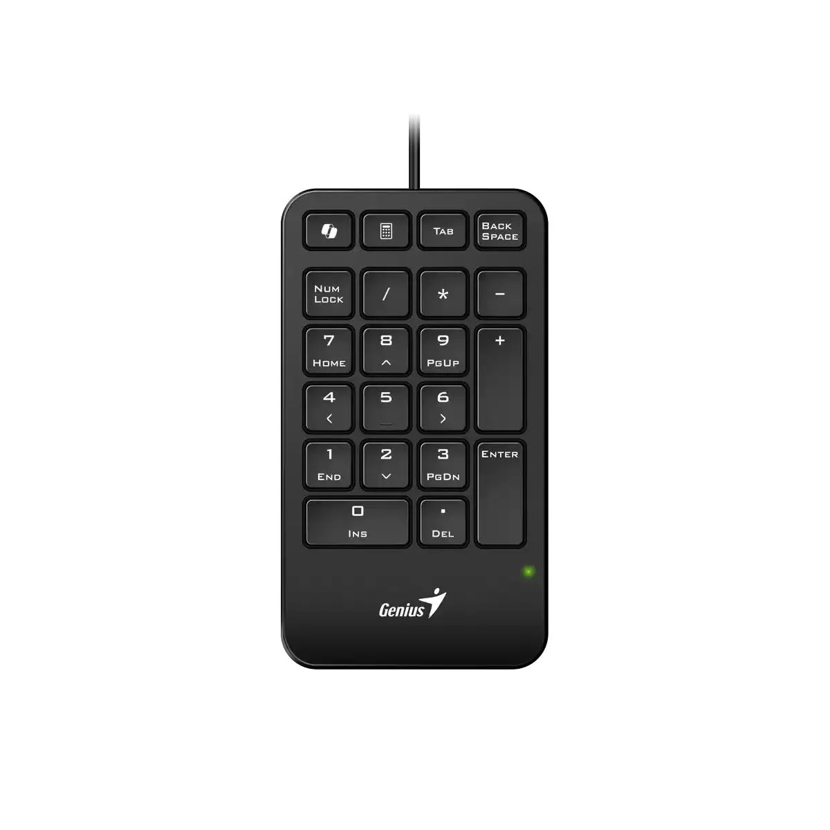 Tastatură numerică Genius NumPad 125 neagră cu 19 taste și fir USB