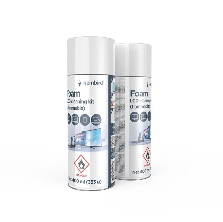 Spray Gembird 400ml cu spumă pentru curățarea ecranelor LCD