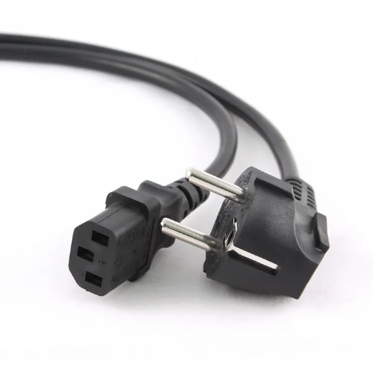 Cablu alimentare Gembird 1.8m Shucko C13 90 grade negru