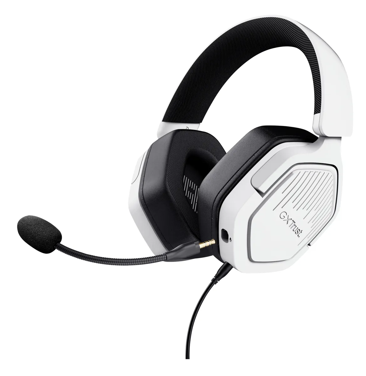 Căști gaming Trust GXT492 Carus albe multiplataformă