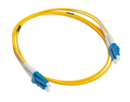 Cordon fibră optică Nexans 2m galben conectori LC-LC