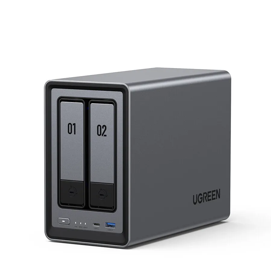 NAS Ugreen DXP2800 cu sloturi SATA și M.2 pentru stocare flexibilă