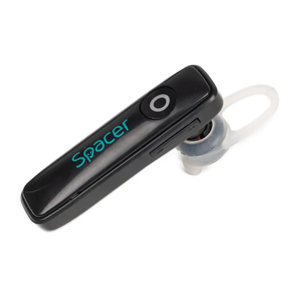 Cască Bluetooth monocasca neagră Spacer cu microfon
