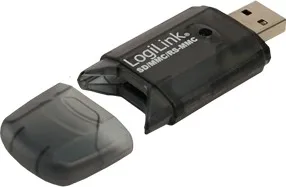 Cititor de carduri extern Logilink CR0007 negru-transparent cu cablul USB