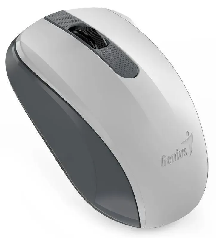 MOUSE Genius, "NX-8008S", PC sau NB, wireless, 2.4GHz, optic, 1200 dpi, butoane/scroll 3/1, , alb&gri, "31030028403" (timbru verde 0.18 lei)