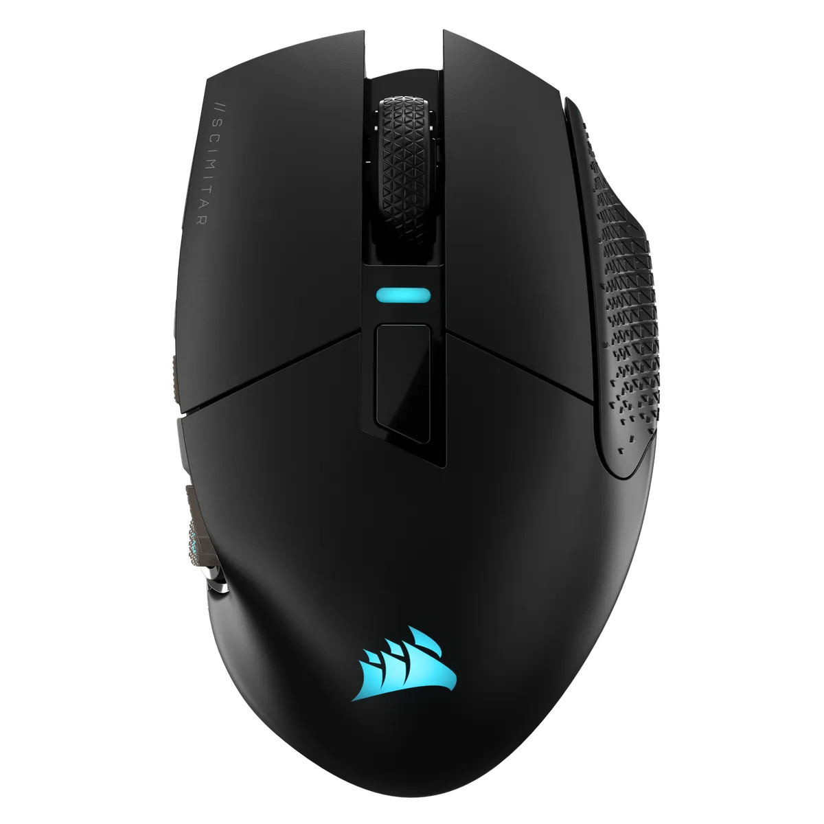 Mouse gaming Corsair Scimitar Elite RGB cu 17 butoane laterale pentru MMO