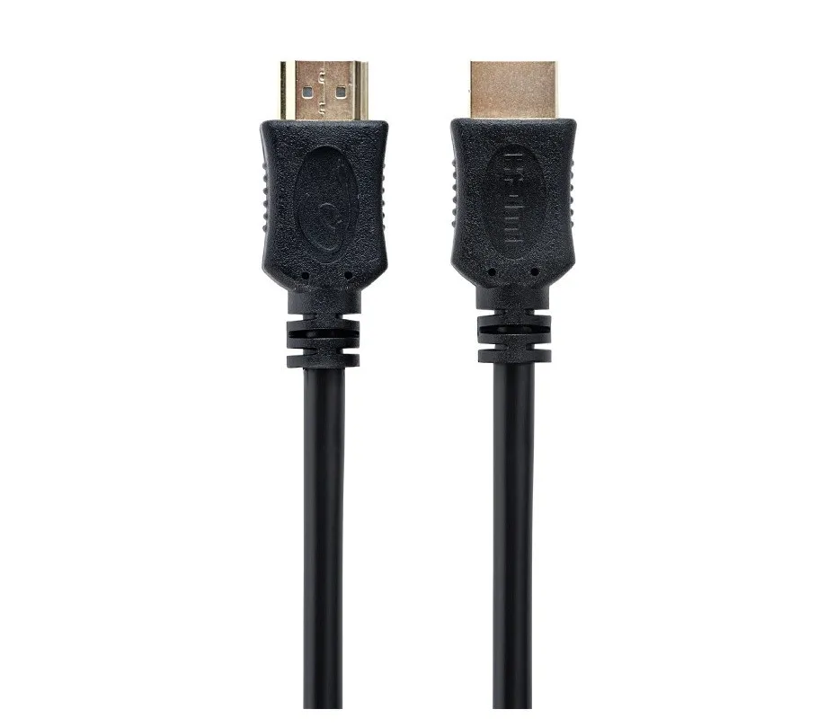 Cablu HDMI 4K Spacer negru 1m cu conectori auriți