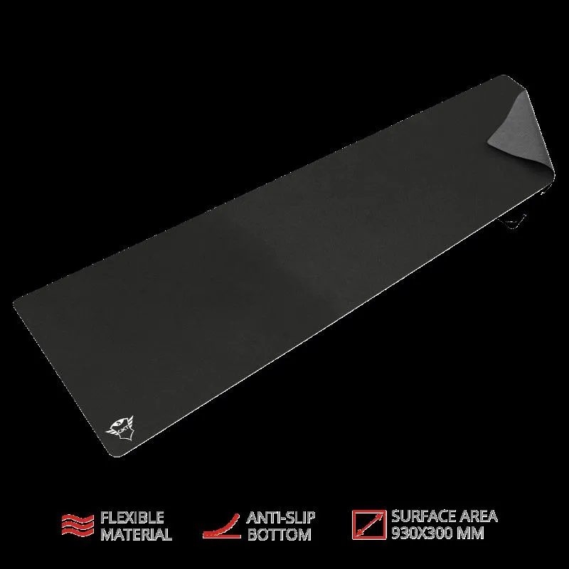 Mousepad gaming Trust GXT 758 negru cu suprafață textilă