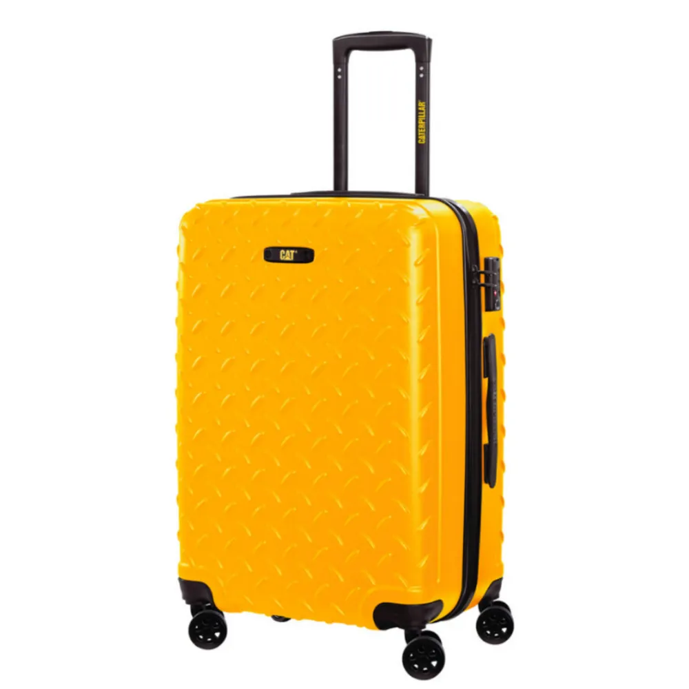 Troller cabină avion Caterpillar galben 35L din ABS rezistent
