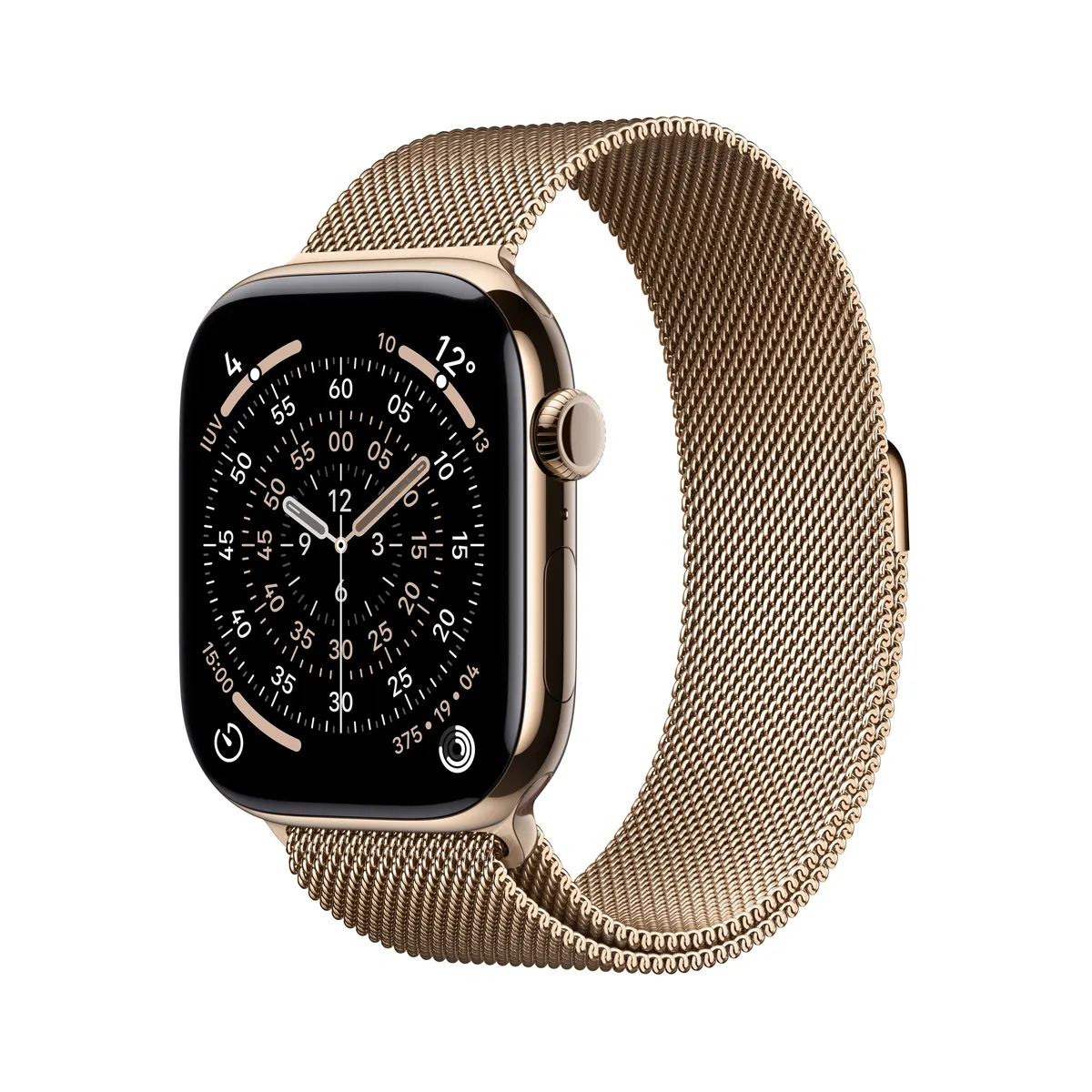 Apple Watch Series 11 46mm carcasă titan gri cu curea Milan Loop