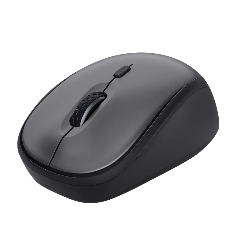 Maus wireless Trust Yvi+ Silent negru cu butoane silențioase