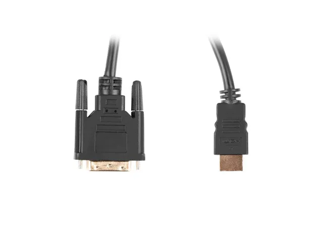 Cablu HDMI DVI-D 3 metri Dual Link Lanberg negru