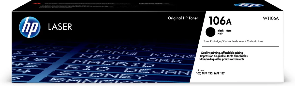 Toner Original HP 106A negru pentru LaserJet 107 și MFP 135/137