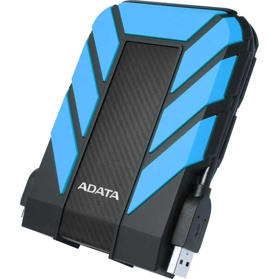Hard disk extern ADATA 2TB albastru cu interfață USB 3.2