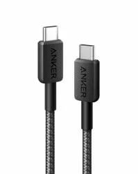 Cablu USB-C Anker negru 0.9m cu inveliș nylon braided