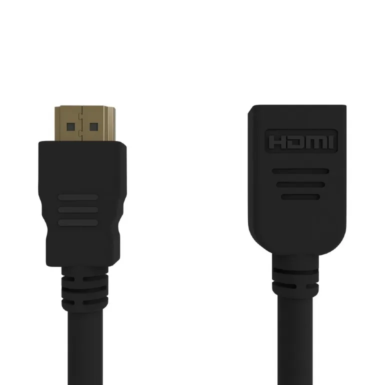 Cablu HDMI prelungitor 1.8m Gembird negru cu conectori auriți
