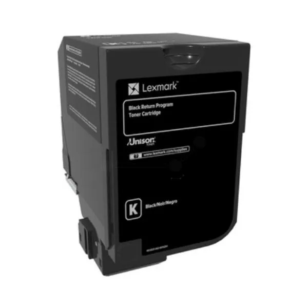 Toner negru original Lexmark 74C2HKE pentru imprimante CS720 CS725 CX725