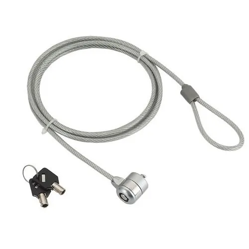 Cablu de securitate Gembird pentru notebook cu cheie standard și slot compatibil