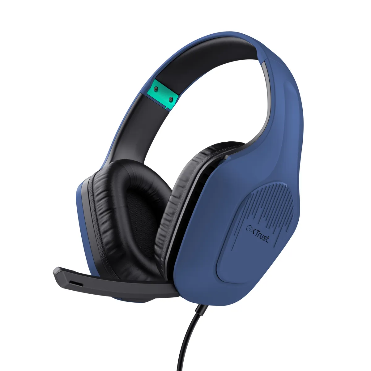 Căști cu fir Trust GXT 415B Zirox gaming albastru