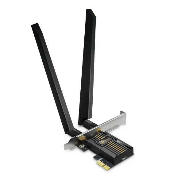 Adaptor rețea TP-Link Archer TBE552E Wi-Fi 7 cu 2 antene externe