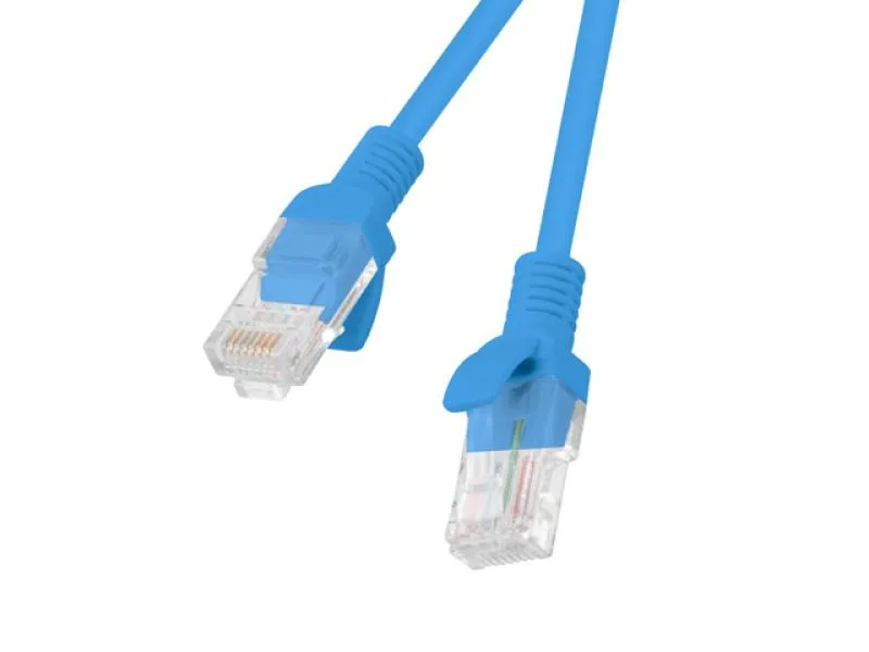 Patchcord CAT.6 UTP 0,25 metri albastru cu conectori RJ45