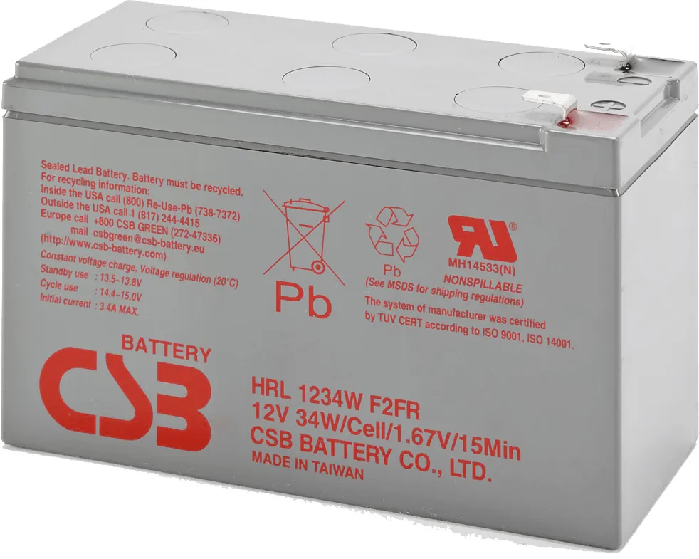 Acumulator CSB HRL1234W 12V 9Ah baterie plumb-acid LongLife