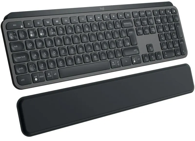 Tastatura mecanica Logitech MX Keys S gri cu palmrest inclus