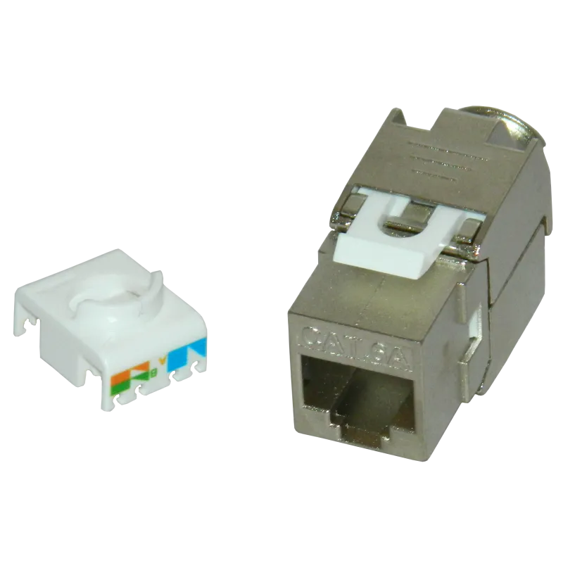 Conector Keystone Cat6A FTP fără scule EMTEX pentru rețele profesionale