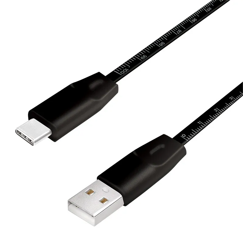 Cablu USB-C Logilink 1m negru, cu marcaj metric